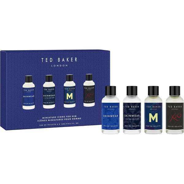 Ted Baker Icons Gift Set 15ml EDT Skinware Original + 15ml EDT Skinware Limited Edition + 15ml EDT M For Him + 15ml EDT X20 For Him