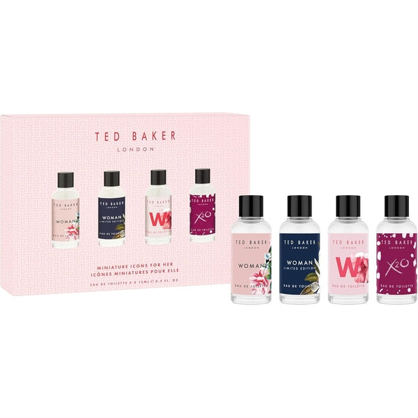 Ted Baker Icons Gift Set 15ml EDT Woman Original + 15ml EDT Woman Limited Edition + 15ml EDT W For Her + 15ml EDT X20 For Her