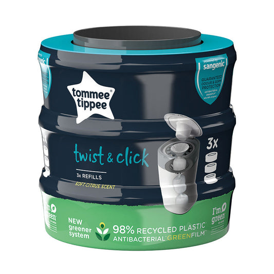 Tommee Tippee Sangenic Twist and Click Cassettes 3Pk