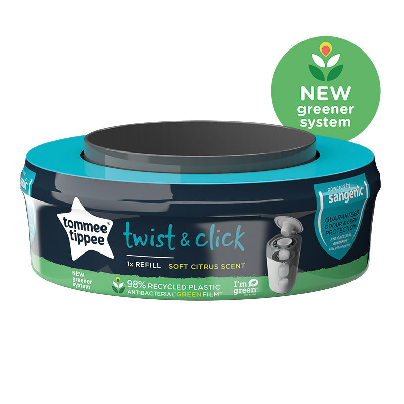Tommee Tippee Twist & Click Nappy Bin Refill Cassettes | 6-Pack