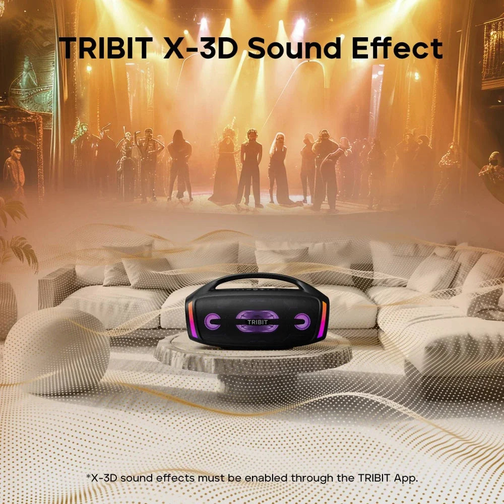 TRIBIT StormBox Blast 2 Bluetooth Speaker - 200W Portable Speaker with Subwoofer