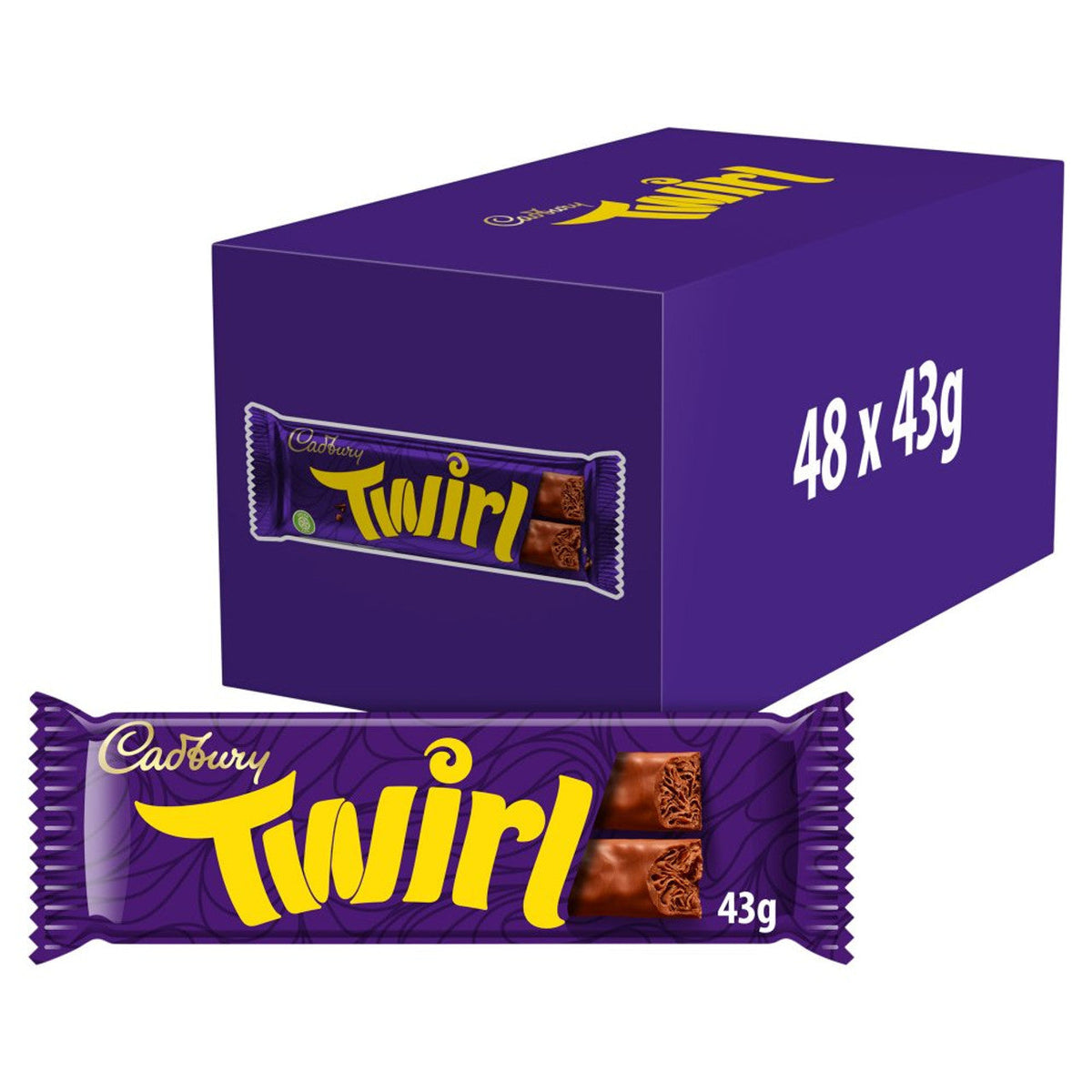 48 x Cadbury Twirl - 43 g