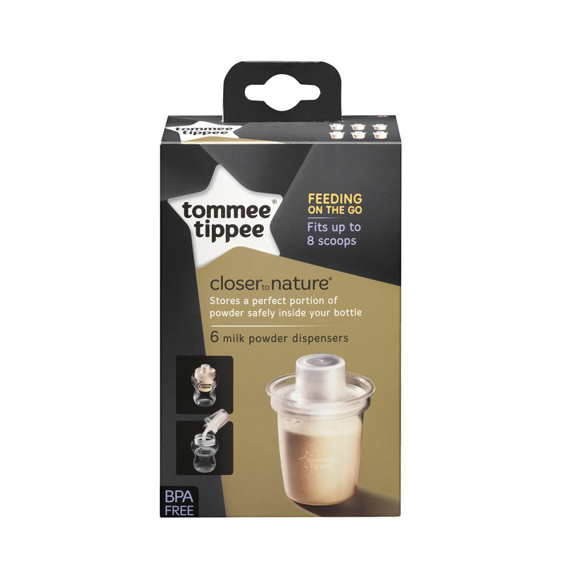 Tommee Tippee Closer to Nature Milk Powder Dispensers – Pack of 6
