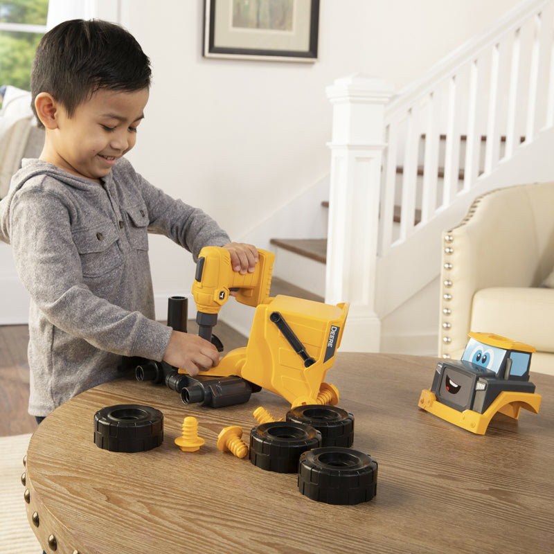 John Deere Build a Dump Truck Construction Toy | 13-Piece Take Apart Set | 18 Months+