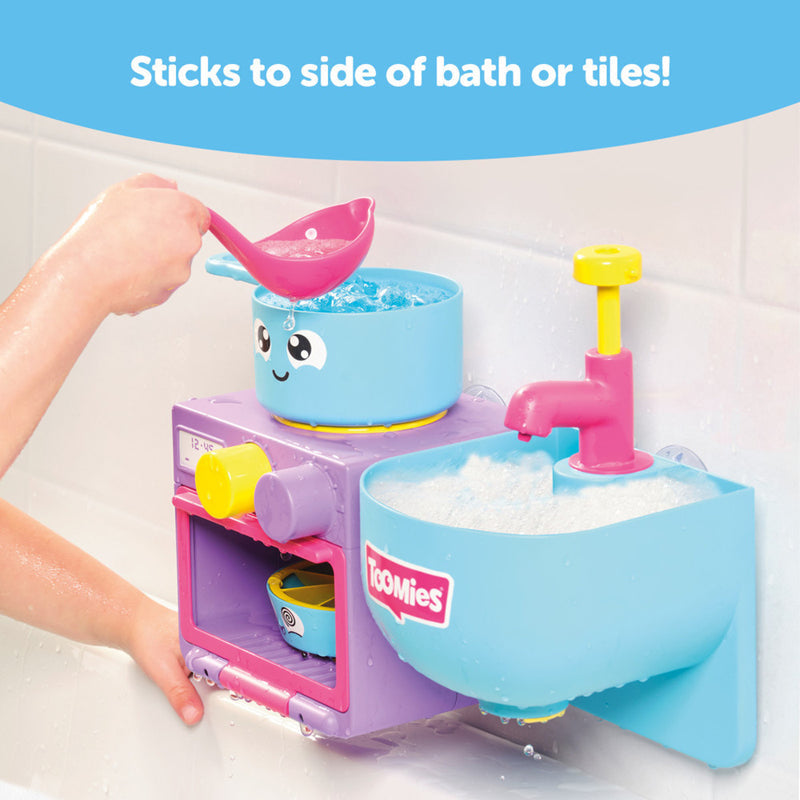 Tomy Toomies Bubble & Bake Bathtime Kitchen | Bath Toy for Toddlers 18m+