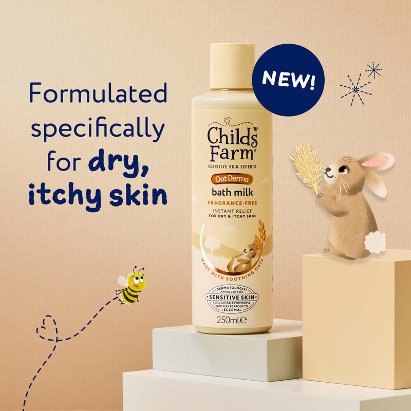 Child's Farm OatDerma Bath Milk 250ml | Eczema-Prone & Sensitive Skin