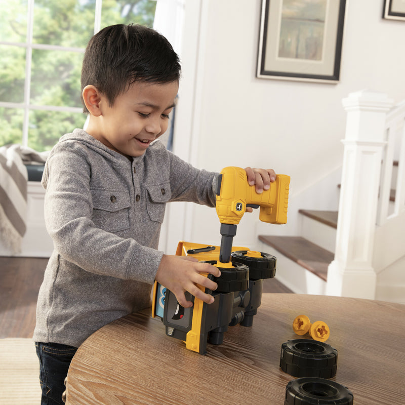 John Deere Build a Dump Truck Construction Toy | 13-Piece Take Apart Set | 18 Months+