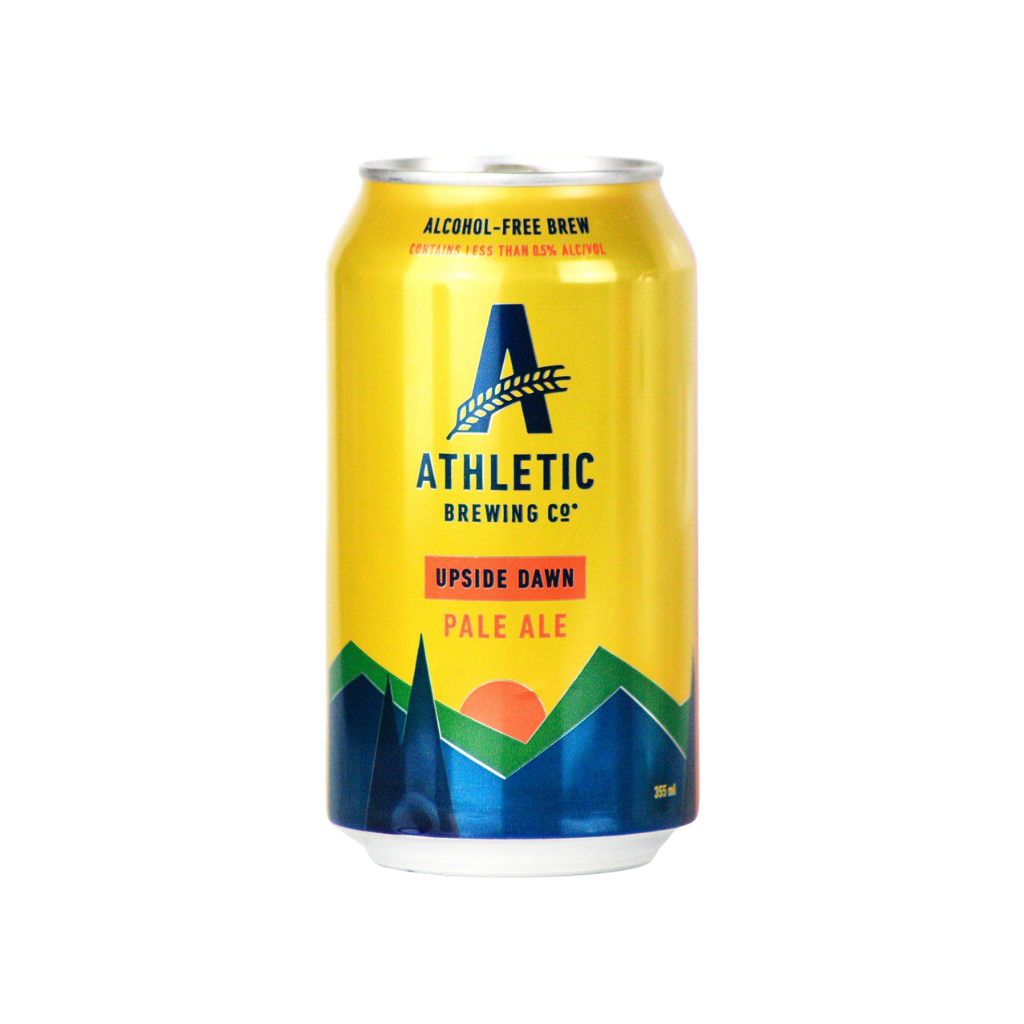 Athletic Brewing Upside Dawn Golden Ale – Alcohol Free (0.5% ABV)