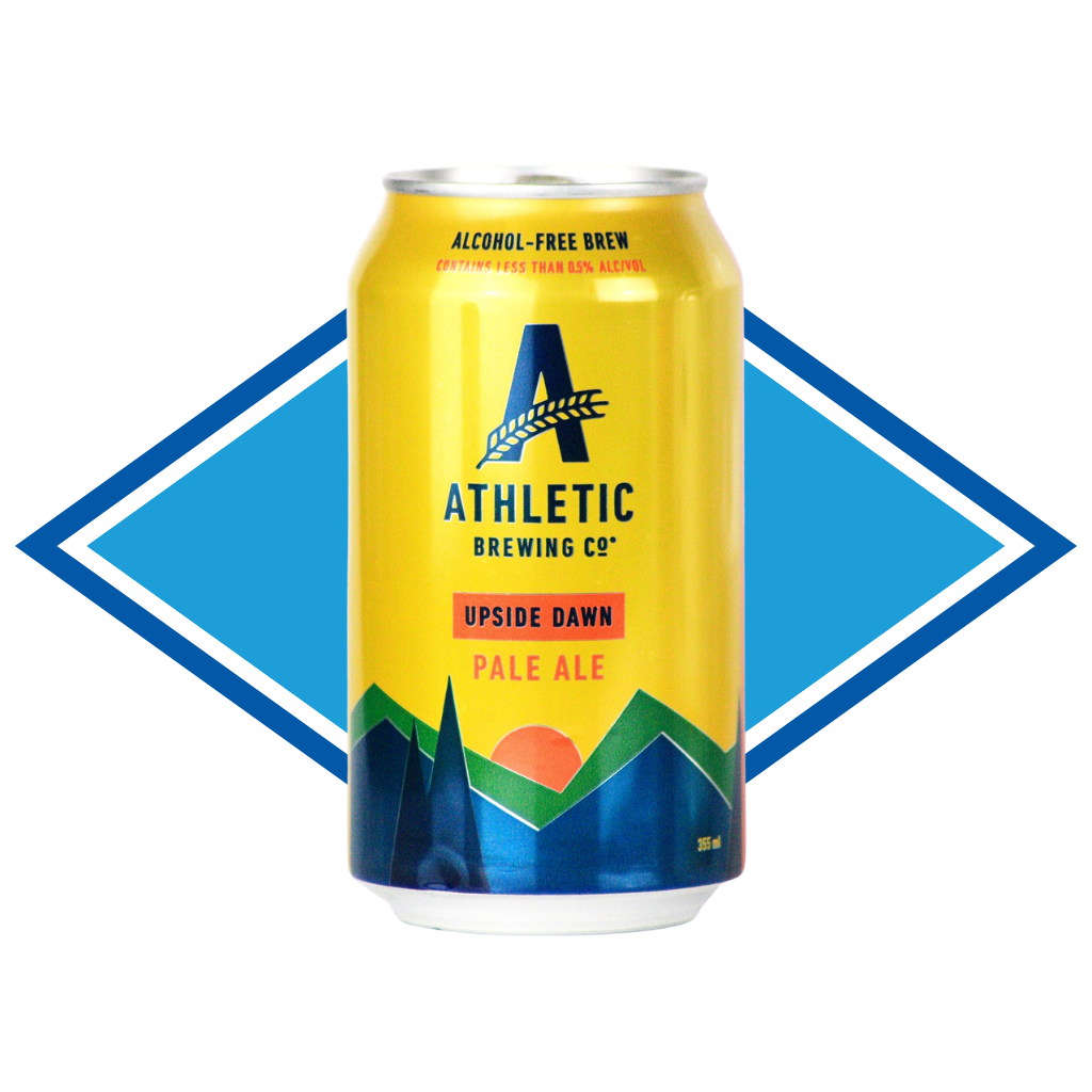 Athletic Brewing Upside Dawn Golden Ale – Alcohol Free (0.5% ABV)