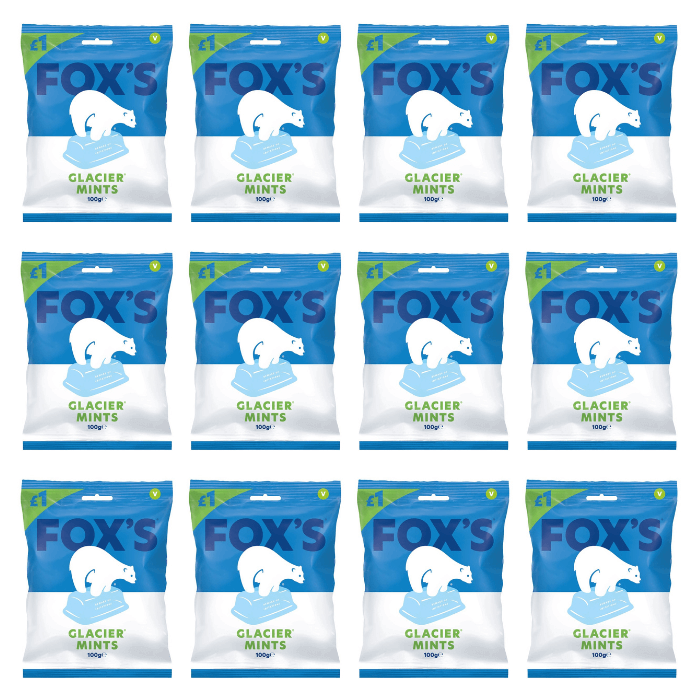 Fox's Glacier Mints 100g – Multipack of 12