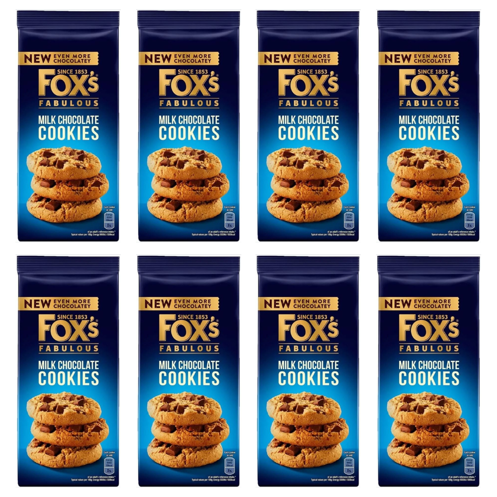 Fox's Milk Chunkie Cookie 180g (Pack of 8)