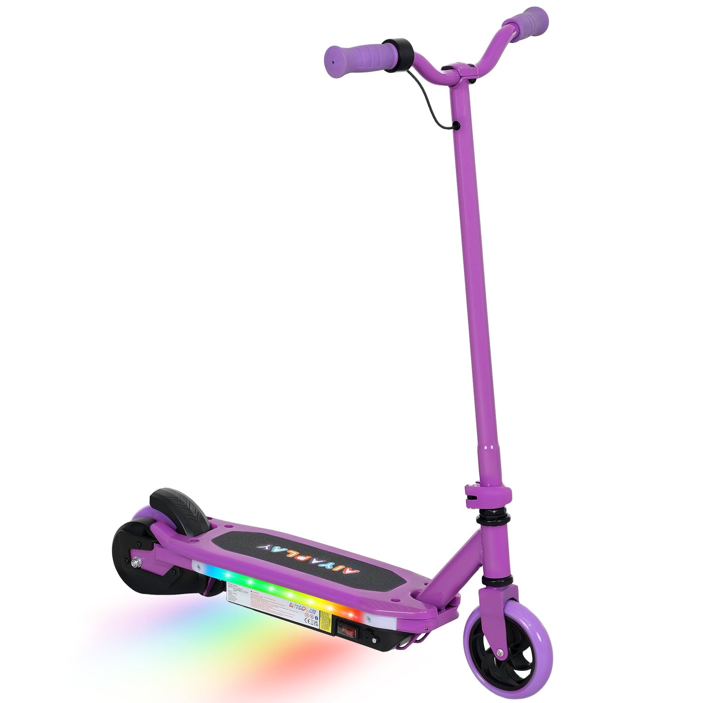 Electric Scooter for Kids Ages 6-14 with Colourful LED Light Bar