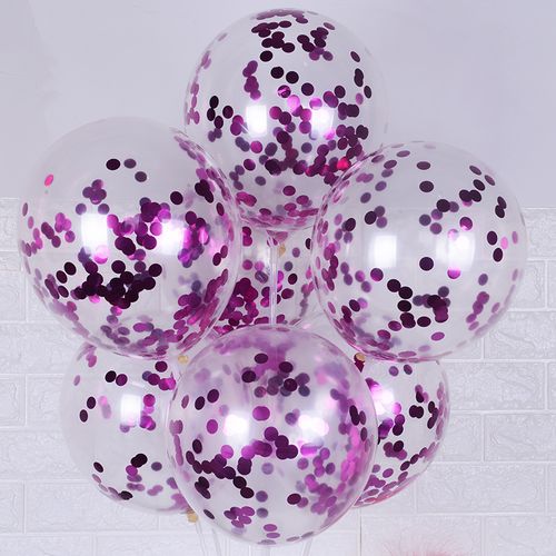 DAWN 12 Inch Confetti Latex Balloons - Perfect for Celebrations & Events