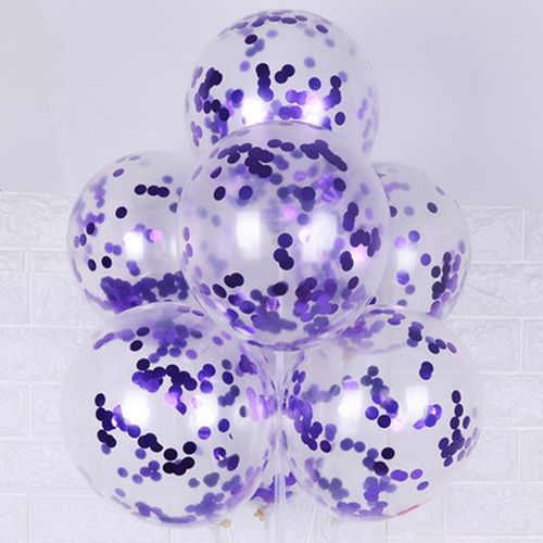 DAWN 12 Inch Confetti Latex Balloons - Perfect for Celebrations & Events
