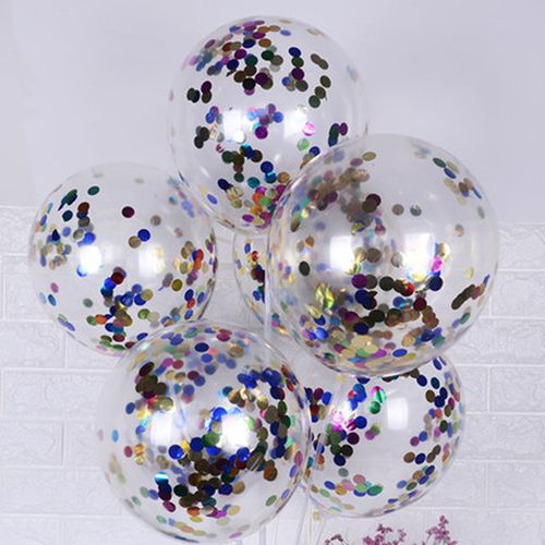 DAWN 12 Inch Confetti Latex Balloons - Perfect for Celebrations & Events