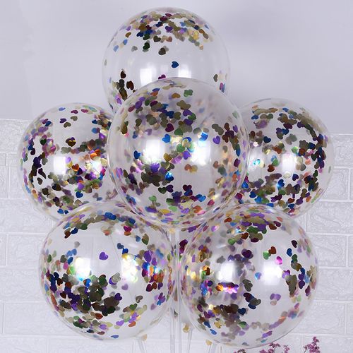 DAWN 12 Inch Confetti Latex Balloons - Perfect for Celebrations & Events