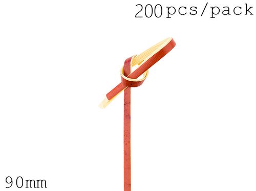 GrandFlavor Bamboo Knotted Skewers - Eco-Friendly Catering Accessory