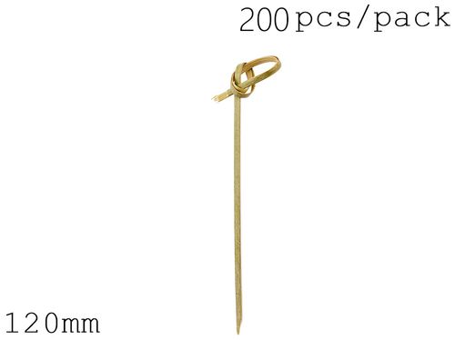 GrandFlavor Bamboo Knotted Skewers - Eco-Friendly Catering Accessory