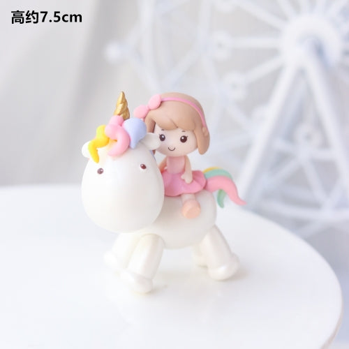 Unicorn Cake Topper - Rainbow Decoration for Birthdays & Celebrations
