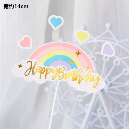 Unicorn Cake Topper - Rainbow Decoration for Birthdays & Celebrations