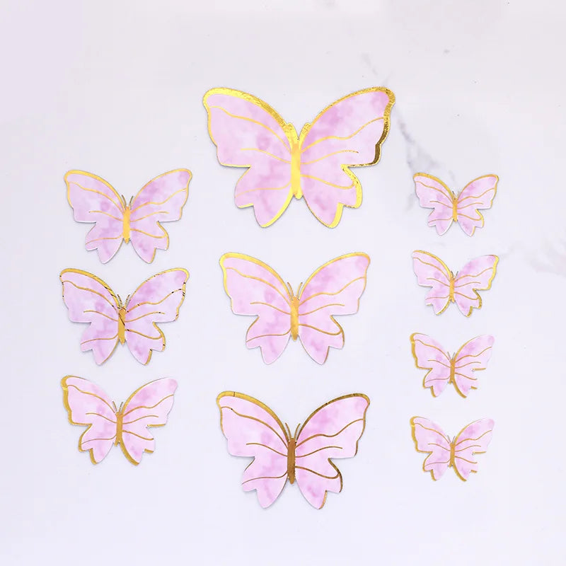Wangchao Craft Butterfly Cake Topper Set for Creative Celebrations