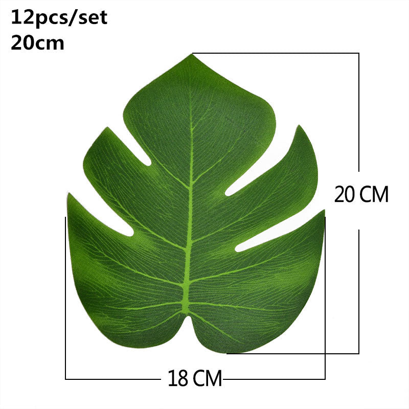 WNYZQ Tropical Monstera Turtle Leaves - Summer Decor for Parties & Weddings