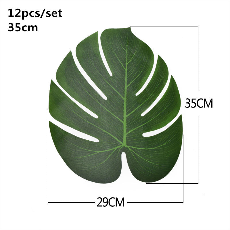 WNYZQ Tropical Monstera Turtle Leaves - Summer Decor for Parties & Weddings