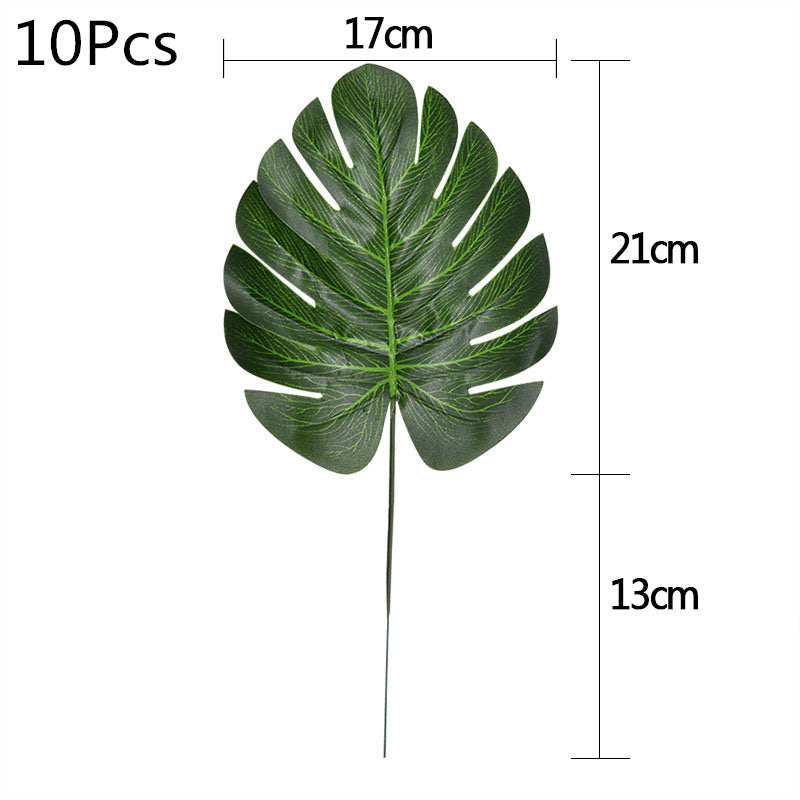 WNYZQ Tropical Monstera Turtle Leaves - Summer Decor for Parties & Weddings