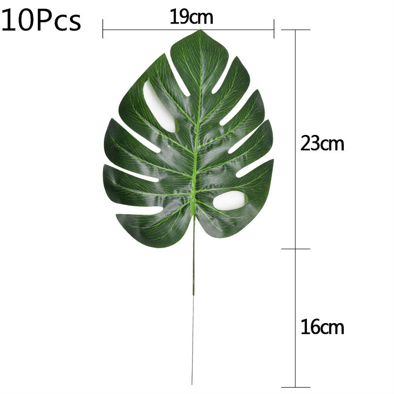 WNYZQ Tropical Monstera Turtle Leaves - Summer Decor for Parties & Weddings