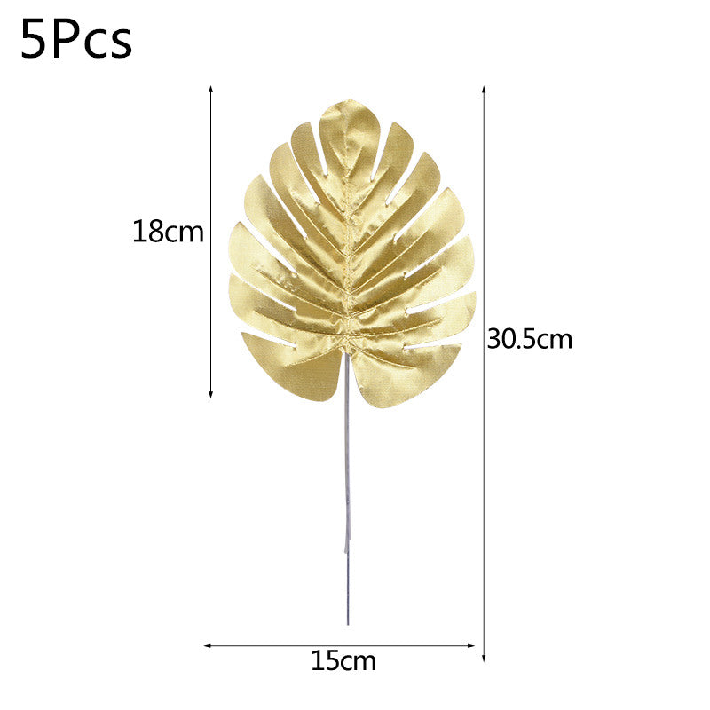 WNYZQ Tropical Monstera Turtle Leaves - Summer Decor for Parties & Weddings
