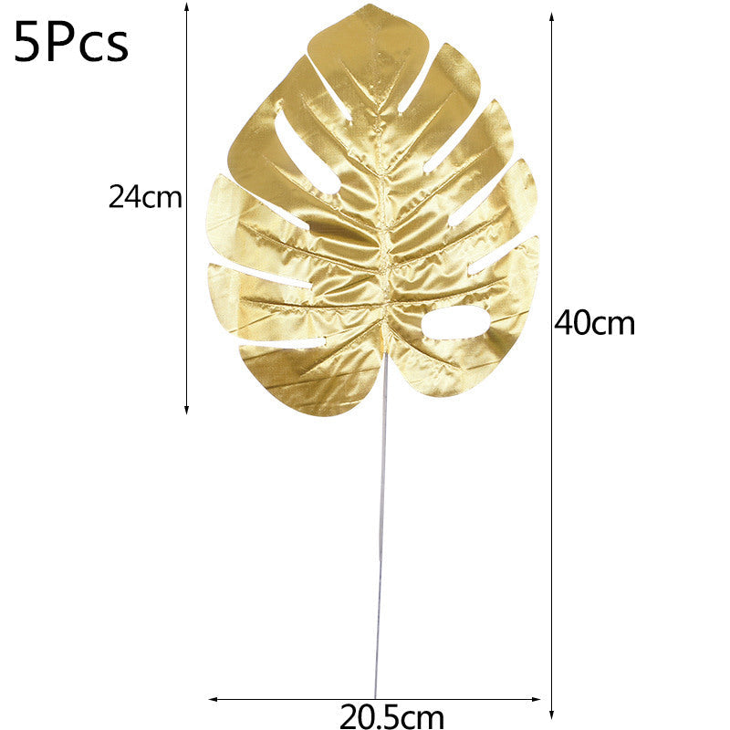 WNYZQ Tropical Monstera Turtle Leaves - Summer Decor for Parties & Weddings
