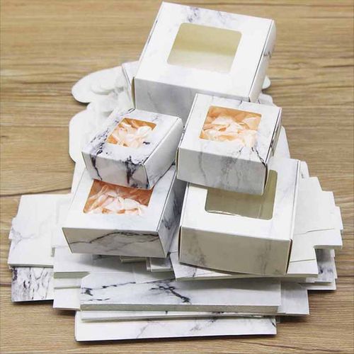 HOMEGRACE 10pcs Handmade Marbling Gift Boxes for Parties & Weddings