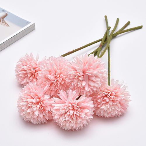 Dandelion Ball Chrysanthemum - 30cm Silk Artificial Flower for Decoration