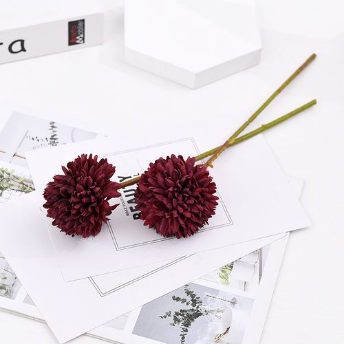 Dandelion Ball Chrysanthemum - 30cm Silk Artificial Flower for Decoration
