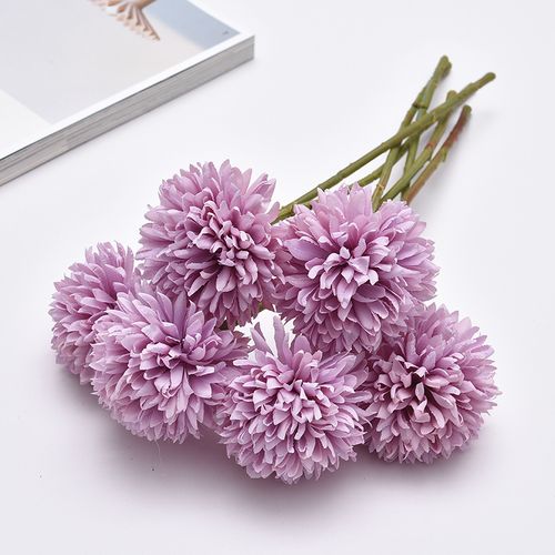 Dandelion Ball Chrysanthemum - 30cm Silk Artificial Flower for Decoration