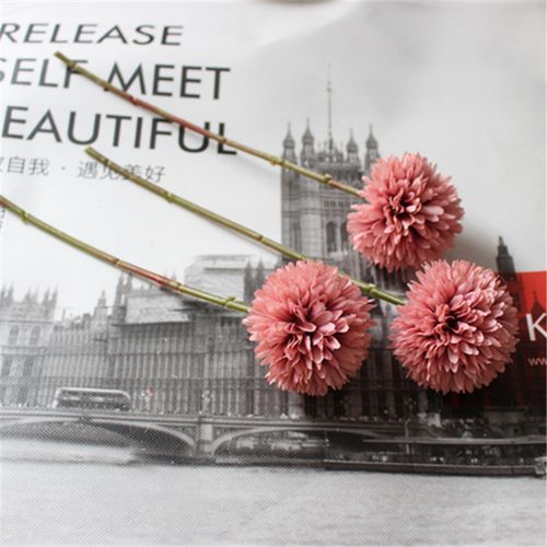 Dandelion Ball Chrysanthemum - 30cm Silk Artificial Flower for Decoration