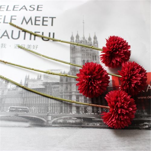 Dandelion Ball Chrysanthemum - 30cm Silk Artificial Flower for Decoration