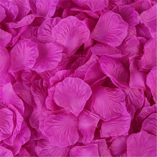 Decorative Silk Rose Petals - Multicoloured, 100/500PCS for Events