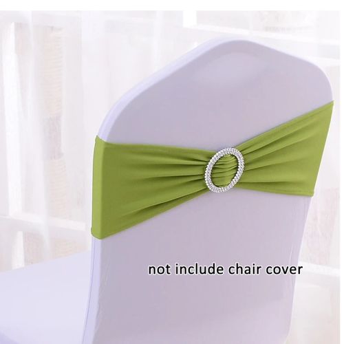 Elegant Spandex Chair Sashes for Weddings & Events - 100% Polyester