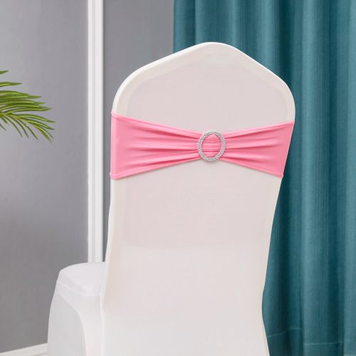 Elegant Spandex Chair Sashes for Weddings & Events - 100% Polyester