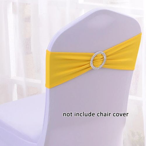 Elegant Spandex Chair Sashes for Weddings & Events - 100% Polyester