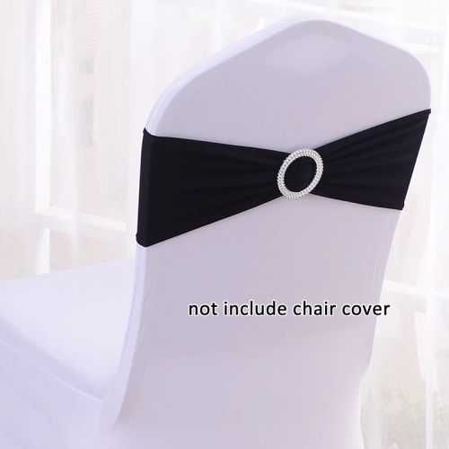 Elegant Spandex Chair Sashes for Weddings & Events - 100% Polyester