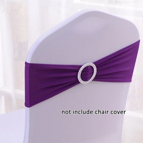 Elegant Spandex Chair Sashes for Weddings & Events - 100% Polyester