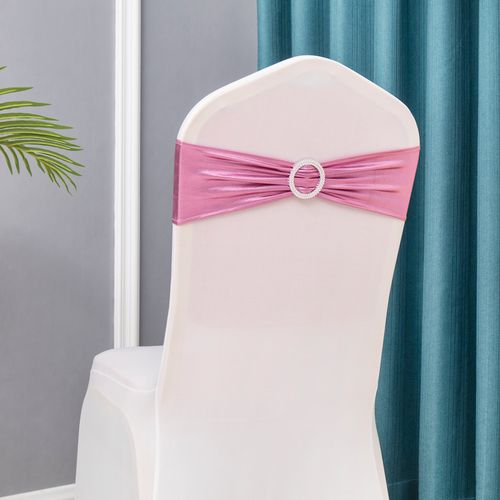 Chair Bands 50PCS - High Quality Stretch Sashes for Banquet Events