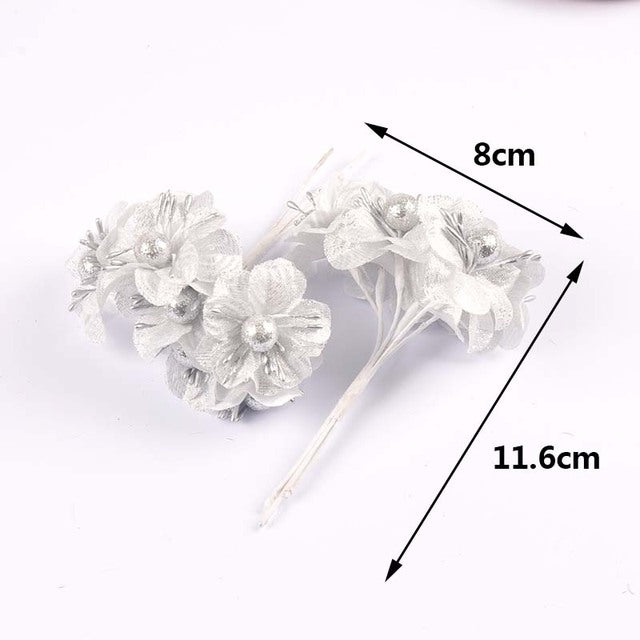 Mini Silk Flower Bouquet - Decorative Gift Box & Wreath Supplies