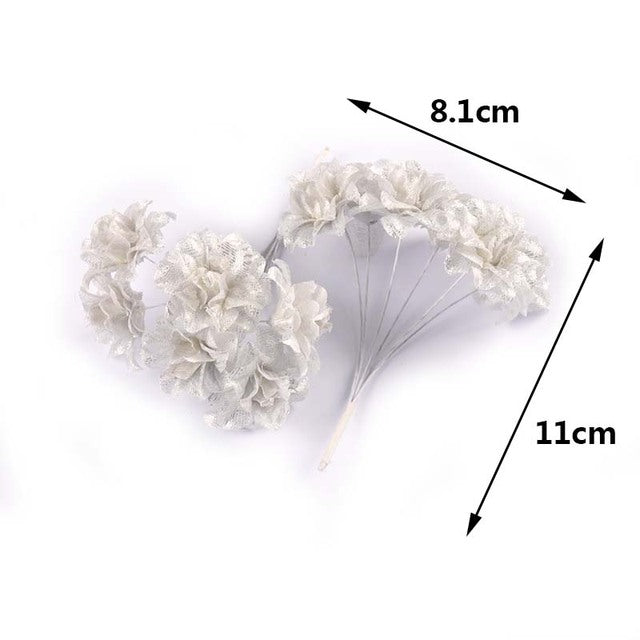 Mini Silk Flower Bouquet - Decorative Gift Box & Wreath Supplies