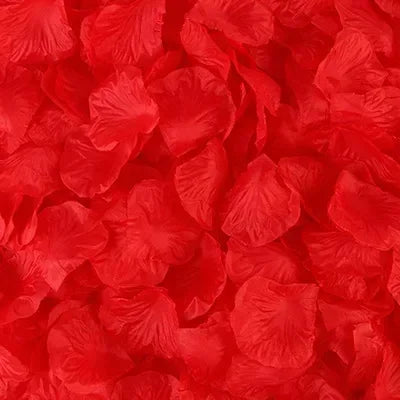 Multicoloured Silk Rose Petals - Long-Lasting Décor for Events & Homes