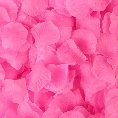Multicoloured Silk Rose Petals - Long-Lasting Décor for Events & Homes