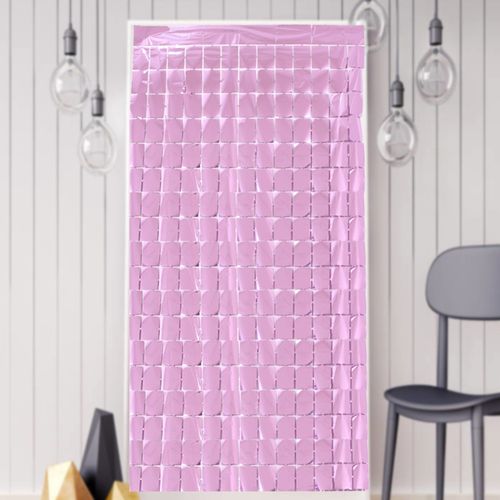 Casino Party Curtain Red & Black Foil for Event Decor - Sequin Backdrop