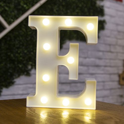 LED Decorative Letter Lamp - Warm White Light for Festive Occasions